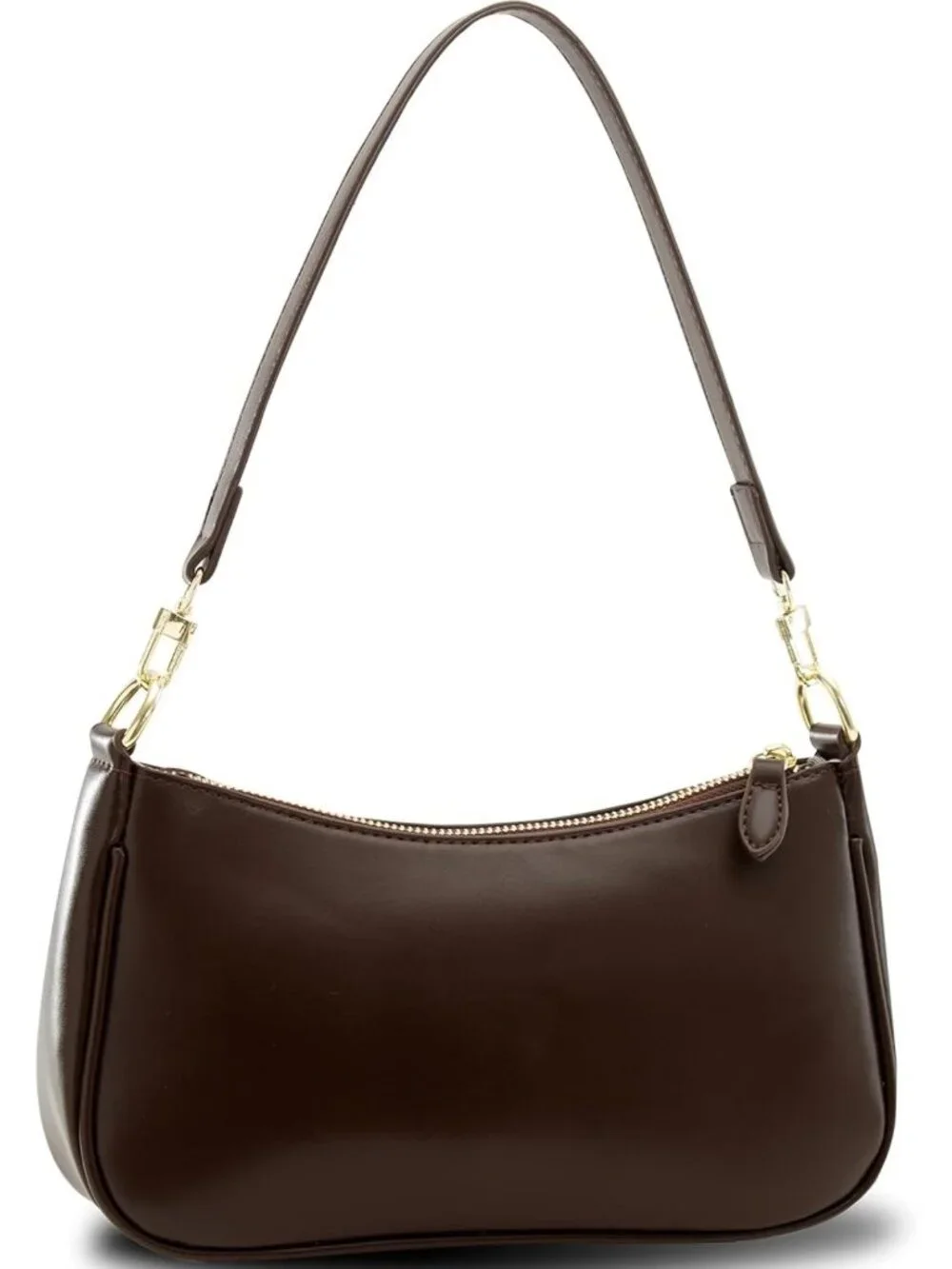 Chic Vegan Leather Crossbody Bag | Small Crescent Shoulder Purse & Hobo Clutch